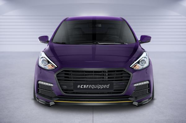 CSR Frontspoiler | Cup-Spoilerlippe mit ABE für Hyundai I30 (GD) Turbo CSL635-S schwarz matt strukturiert (keine Lackierung erforderlich)