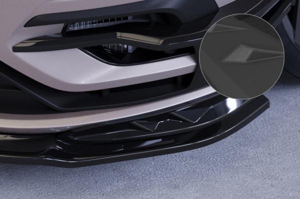 CSR Frontspoiler | Cup-Spoilerlippe / Frontblenden für VW Golf 7 (Typ AU) R CSL636-S Strukturiert schwarz matt (keine Lackierung erforderlich)
