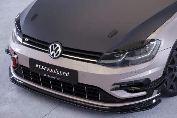 CSR Frontspoiler | Cup-Spoilerlippe / Frontblenden für VW Golf 7 (Typ AU) R CSL636-K Kupfer matt (keine Lackierung erforderlich)