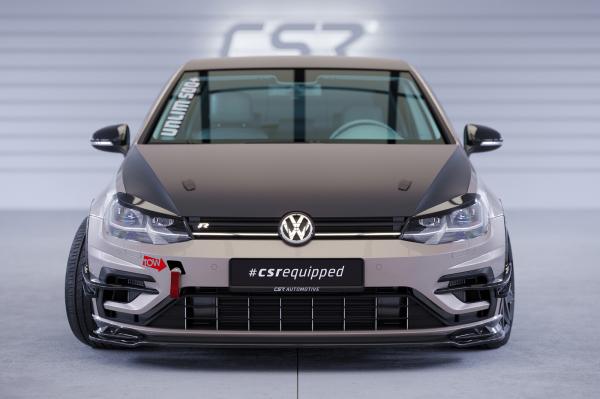 CSR Frontspoiler | Cup-Spoilerlippe / Frontblenden für VW Golf 7 (Typ AU) R CSL636-K Kupfer matt (keine Lackierung erforderlich)
