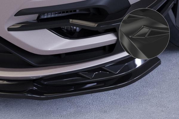 CSR Frontspoiler | Cup-Spoilerlippe / Frontblenden für VW Golf 7 (Typ AU) R CSL636-G Glossy schwarz glänzend (keine Lackierung erforderlich)