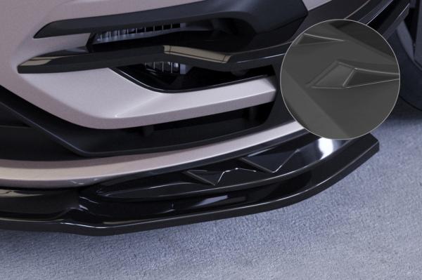 CSR Frontspoiler | Cup-Spoilerlippe / Frontblenden für VW Golf 7 (Typ AU) R CSL636-L Lackierung erforderlich (schwarz matt)