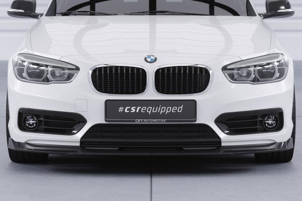 CSR Frontspoiler | Cup-Spoilerlippe mit ABE für BMW 1er F20/F21 LCI CSL639-L schwarz matt (Lackierung erforderlich)