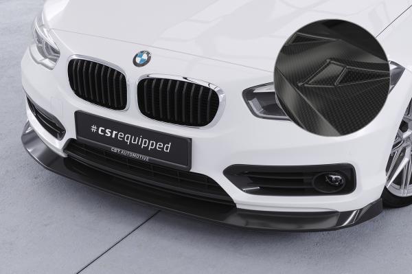 CSR Frontspoiler | Cup-Spoilerlippe mit ABE für BMW 1er F20/F21 LCI CSL639-C Carbon Look Hochglanz (keine Lackierung erforderlich)