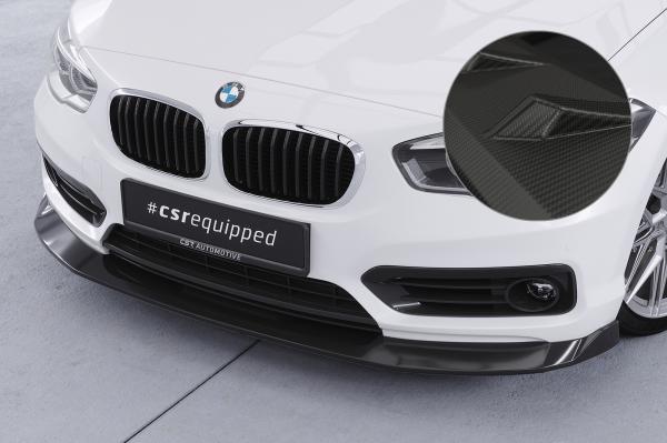 CSR Frontspoiler | Cup-Spoilerlippe mit ABE für BMW 1er F20/F21 LCI CSL639-M Carbon Look matt strukturiert (keine Lackierung erforderlich)