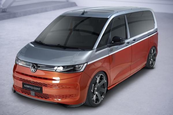 CSR Frontspoiler | Cup-Spoilerlippe mit ABE für VW T7 CSL640-G Glossy schwarz glänzend (keine Lackierung erforderlich)