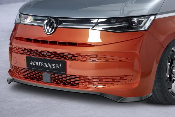 CSR Frontspoiler | Cup-Spoilerlippe mit ABE für VW T7 CSL640-G Glossy schwarz glänzend (keine Lackierung erforderlich)