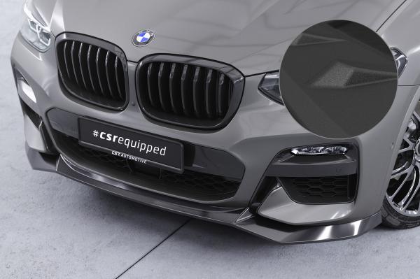 CSR Frontspoiler | Cup-Spoilerlippe mit ABE für BMW X3 G01 / X4 G02 M-Paket CSL642-S schwarz matt strukturiert (keine Lackierung erforderlich)