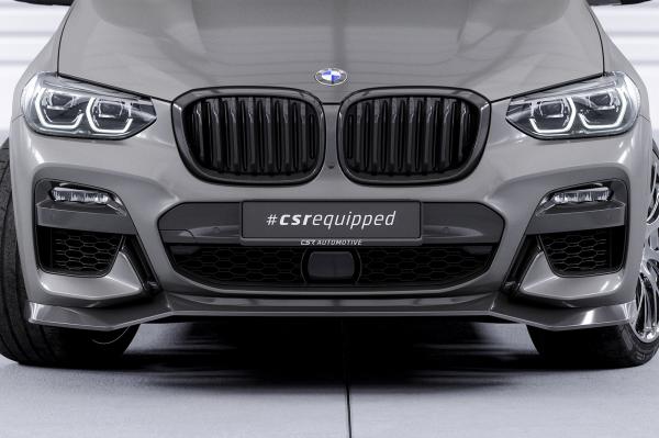 CSR Frontspoiler | Cup-Spoilerlippe mit ABE für BMW X3 G01 / X4 G02 M-Paket CSL642-L schwarz matt (Lackierung erforderlich)