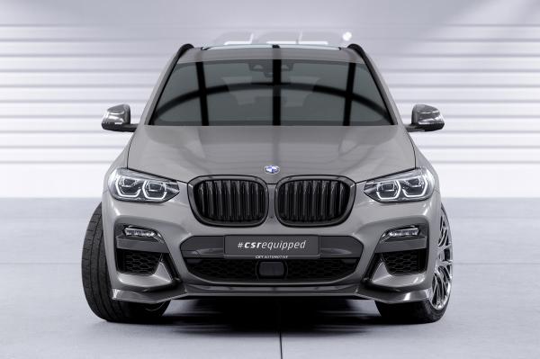 CSR Frontspoiler | Cup-Spoilerlippe mit ABE für BMW X3 G01 / X4 G02 M-Paket CSL642-L schwarz matt (Lackierung erforderlich)