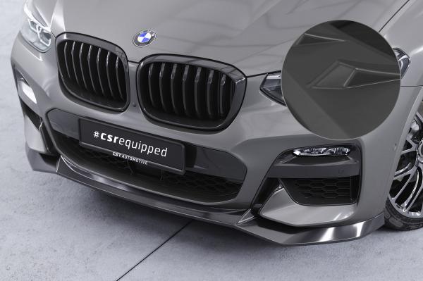 CSR Frontspoiler | Cup-Spoilerlippe mit ABE für BMW X3 G01 / X4 G02 M-Paket CSL642-L schwarz matt (Lackierung erforderlich)