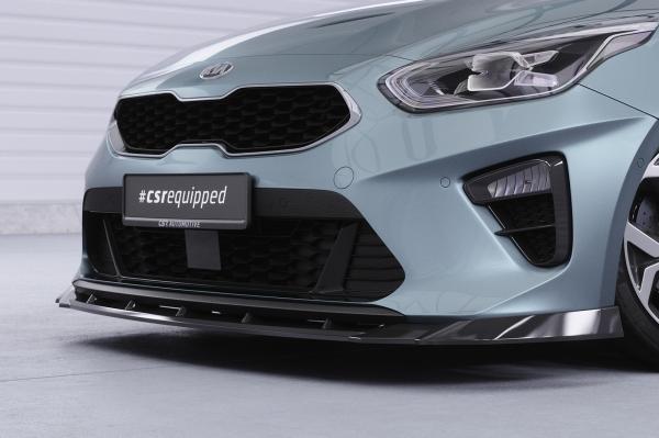 CSR Frontspoiler | Cup-Spoilerlippe mit ABE für Kia Ceed (CD) CSL643-C Carbon Look Hochglanz (keine Lackierung erforderlich)