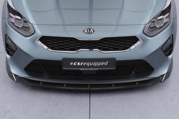 CSR Frontspoiler | Cup-Spoilerlippe mit ABE für Kia Ceed (CD) CSL643-C Carbon Look Hochglanz (keine Lackierung erforderlich)