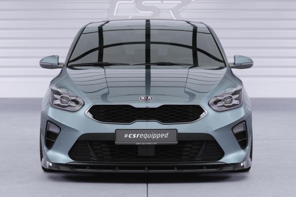 CSR Frontspoiler | Cup-Spoilerlippe mit ABE für Kia Ceed (CD) CSL643-C Carbon Look Hochglanz (keine Lackierung erforderlich)