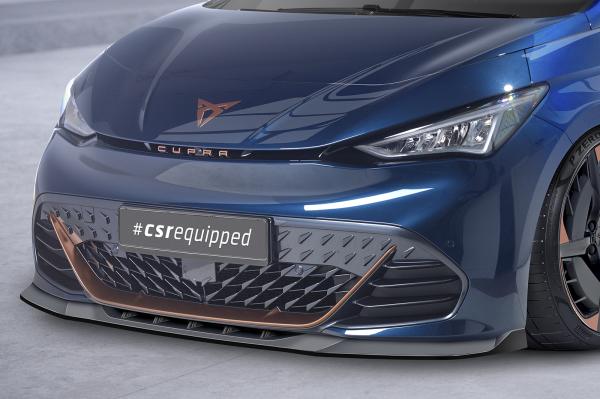 CSR Frontspoiler | Cup-Spoilerlippe mit ABE für Cupra Born CSL645-L schwarz matt (Lackierung erforderlich)