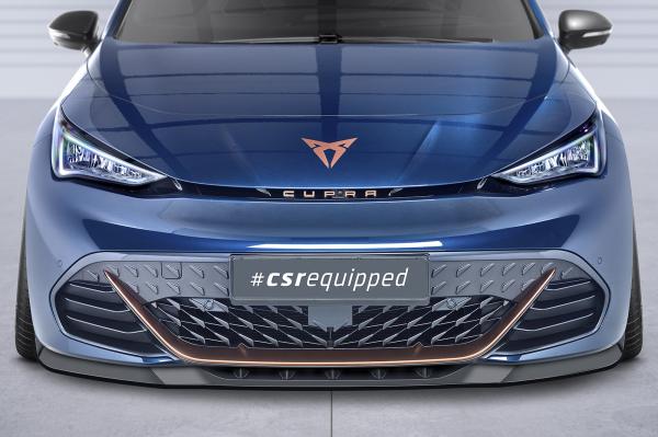 CSR Frontspoiler | Cup-Spoilerlippe mit ABE für Cupra Born CSL645-L schwarz matt (Lackierung erforderlich)