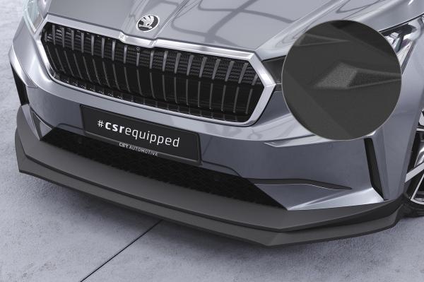 CSR Frontspoiler | Cup-Spoilerlippe mit ABE für Skoda Enyaq iV CSL647-S schwarz matt strukturiert (keine Lackierung erforderlich)