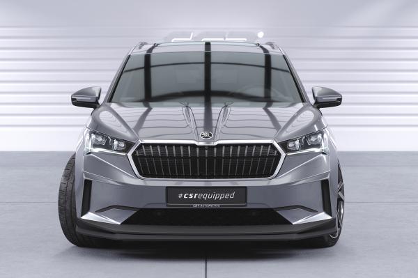 CSR Frontspoiler | Cup-Spoilerlippe mit ABE für Skoda Enyaq iV CSL647-S schwarz matt strukturiert (keine Lackierung erforderlich)
