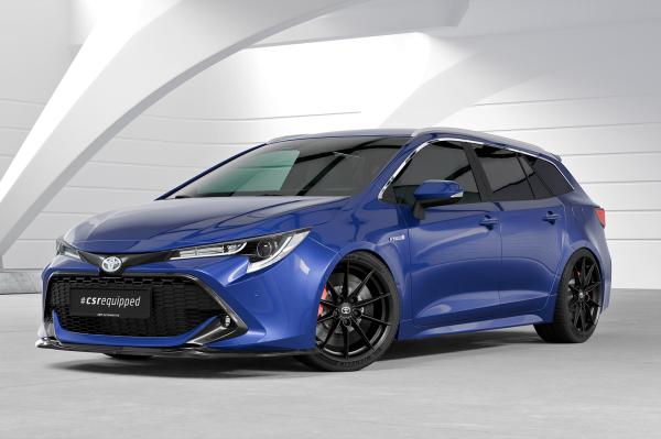 CSR Frontspoiler | Cup-Spoilerlippe mit ABE für Toyota Corolla (E210) Touring Sports / Steilheck CSL648-L schwarz matt (Lackierung erforderlich)