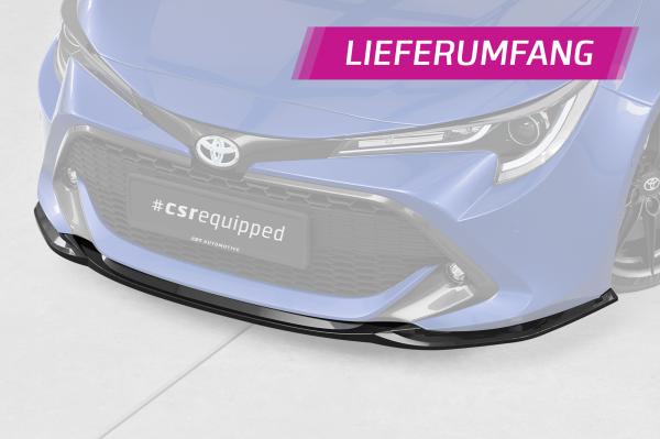 CSR Frontspoiler | Cup-Spoilerlippe mit ABE für Toyota Corolla (E210) Touring Sports / Steilheck CSL648-L schwarz matt (Lackierung erforderlich)