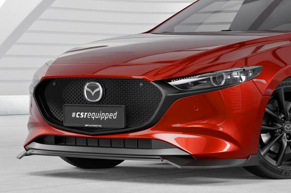 CSR Frontspoiler | Cup-Spoilerlippe mit ABE für Mazda 3 (Typ BP) CSL649-L schwarz matt (Lackierung erforderlich)
