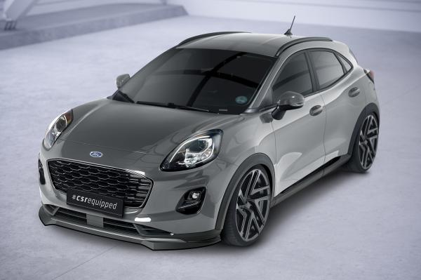 CSR Frontspoiler | Cup-Spoilerlippe mit ABE für Ford Puma Titanium CSL651-L schwarz matt (Lackierung erforderlich)