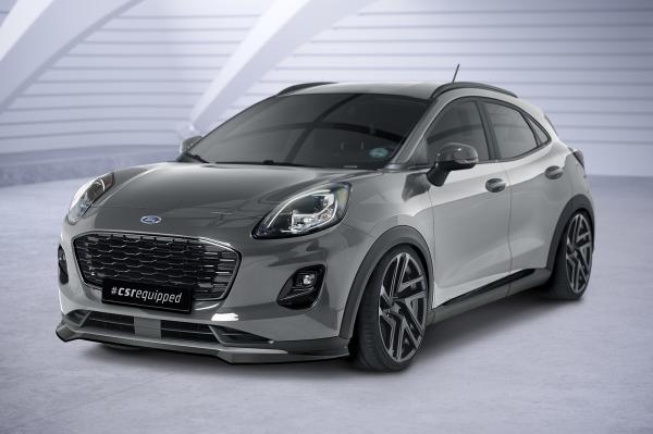 CSR Frontspoiler | Cup-Spoilerlippe mit ABE für Ford Puma Titanium CSL651-L schwarz matt (Lackierung erforderlich)