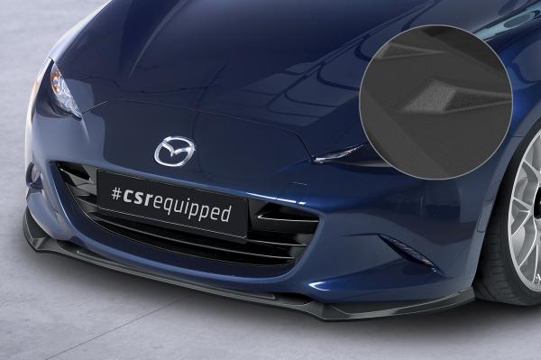 CSR Frontspoiler | Cup-Spoilerlippe mit ABE für Mazda MX-5 (Typ ND) CSL652-S schwarz matt strukturiert (keine Lackierung erforderlich)