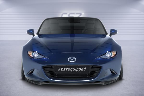 CSR Frontspoiler | Cup-Spoilerlippe mit ABE für Mazda MX-5 (Typ ND) CSL652-L schwarz matt (Lackierung erforderlich)