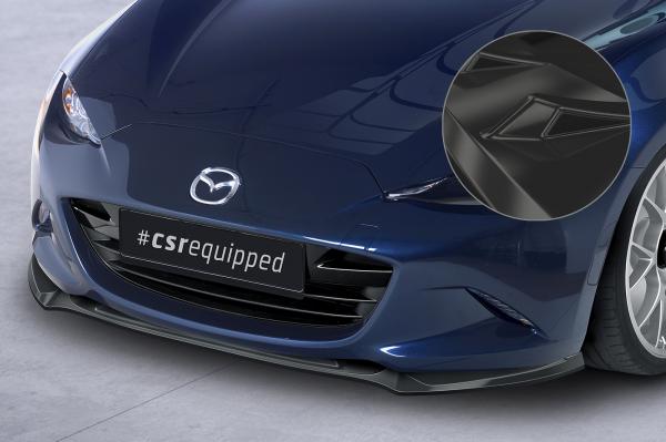 CSR Frontspoiler | Cup-Spoilerlippe mit ABE für Mazda MX-5 (Typ ND) CSL652-G Glossy schwarz Hochglanz (keine Lackierung erforderlich)
