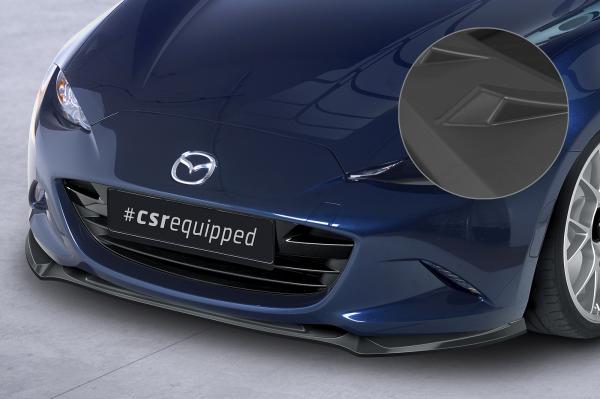 CSR Frontspoiler | Cup-Spoilerlippe mit ABE für Mazda MX-5 (Typ ND) CSL652-L schwarz matt (Lackierung erforderlich)
