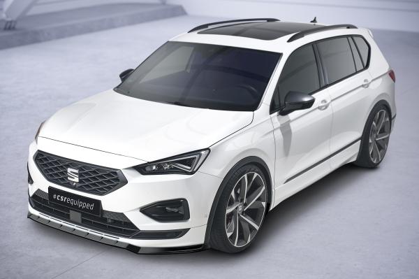 CSR Frontspoiler | Cup-Spoilerlippe mit ABE für Seat Tarraco FR CSL653-L Lackierung erforderlich (schwarz matt)
