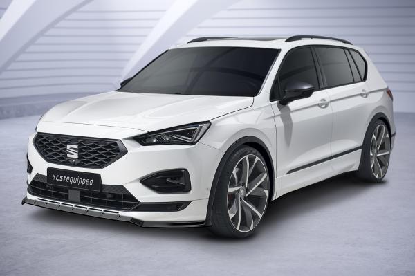 CSR Frontspoiler | Cup-Spoilerlippe mit ABE für Seat Tarraco FR CSL653-L Lackierung erforderlich (schwarz matt)