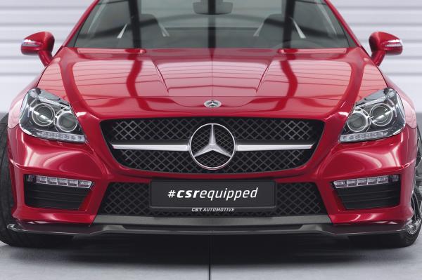 CSR Frontspoiler | Cup-Spoilerlippe mit ABE für Mercedes-Benz SLK R172 AMG-Line CSL655-M Carbon Look matt strukturiert (keine Lackierung erforderlich)