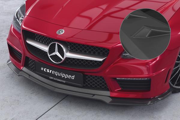 CSR Frontspoiler | Cup-Spoilerlippe mit ABE für Mercedes-Benz SLK R172 AMG-Line CSL655-L schwarz matt (Lackierung erforderlich)