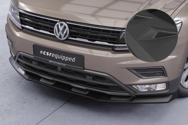 CSR Frontspoiler | Cup-Spoilerlippe mit ABE für VW Tiguan 2 (Typ AD) Basis CSL658-L schwarz matt (Lackierung erforderlich)