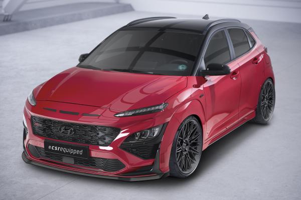 CSR Frontspoiler | Cup-Spoilerlippe mit ABE für Hyundai Kona N/N-Line CSL661-S schwarz matt strukturiert (keine Lackierung erforderlich)