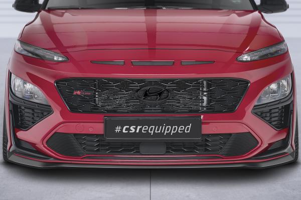 CSR Frontspoiler | Cup-Spoilerlippe mit ABE für Hyundai Kona N/N-Line CSL661-S schwarz matt strukturiert (keine Lackierung erforderlich)