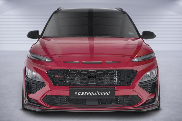 CSR Frontspoiler | Cup-Spoilerlippe mit ABE für Hyundai Kona N/N-Line CSL661-S schwarz matt strukturiert (keine Lackierung erforderlich)
