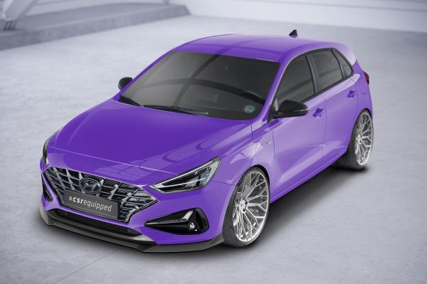 CSR Frontspoiler | Cup-Spoilerlippe mit ABE für Hyundai I30 (PD) CSL663-L schwarz matt (Lackierung erforderlich)