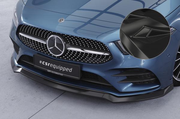 CSR Frontspoiler | Cup-Spoilerlippe mit ABE für Mercedes-Benz A-Klasse 177 A35 AMG/AMG-Line CSL664-G Glossy schwarz Hochglanz (keine Lackierung erforderlich)
