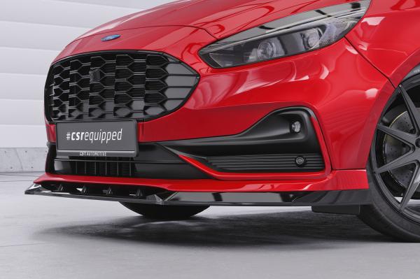 CSR Frontspoiler | Cup-Spoilerlippe mit ABE für Ford S-Max MK2 CSL666-L schwarz matt (Lackierung erforderlich)
