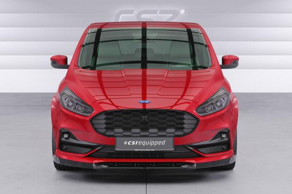 CSR Frontspoiler | Cup-Spoilerlippe mit ABE für Ford S-Max MK2 CSL666-L schwarz matt (Lackierung erforderlich)
