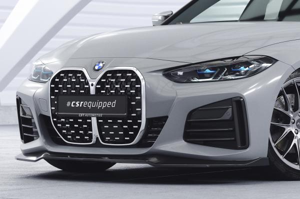 CSR Frontspoiler | Cup-Spoilerlippe mit ABE für BMW 4er (G26) / i4 M-Paket CSL668-L schwarz matt (Lackierung erforderlich)