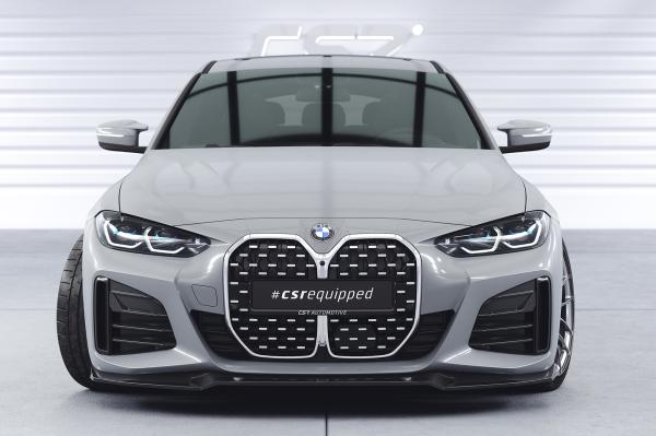 CSR Frontspoiler | Cup-Spoilerlippe mit ABE für BMW 4er (G26) / i4 M-Paket CSL668-L schwarz matt (Lackierung erforderlich)