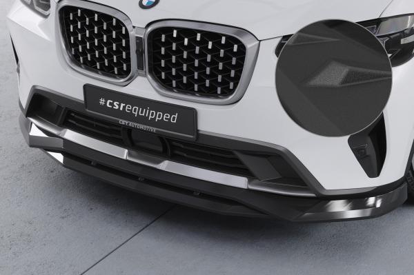 CSR Frontspoiler | Cup-Spoilerlippe mit ABE für BMW X4 (G02) CSL670-S schwarz matt strukturiert (keine Lackierung erforderlich)