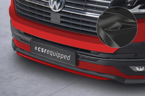CSR Frontspoiler | Cup-Spoilerlippe mit ABE für VW T6.1 CSL671-G Glossy schwarz glänzend (keine Lackierung erforderlich)