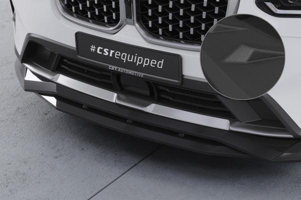 CSR Frontspoiler | Cup-Spoilerlippe mit ABE für BMW X4 (G02) CSL672-S schwarz matt strukturiert (keine Lackierung erforderlich)