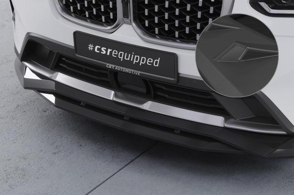 CSR Frontspoiler | Cup-Spoilerlippe mit ABE für BMW X4 (G02) CSL672-L schwarz matt (Lackierung erforderlich)