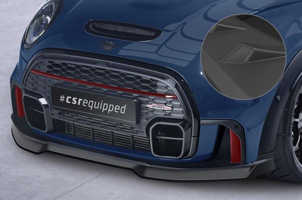 CSR Frontspoiler | Cup-Spoilerlippe mit ABE für Mini F55, F56, F57 JCW-Trim CSL673-L schwarz matt (Lackierung erforderlich)